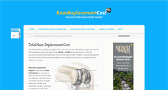 Desktop Screenshot of kneereplacementcost.com