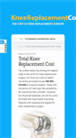 Mobile Screenshot of kneereplacementcost.com