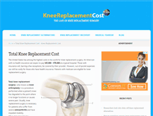 Tablet Screenshot of kneereplacementcost.com